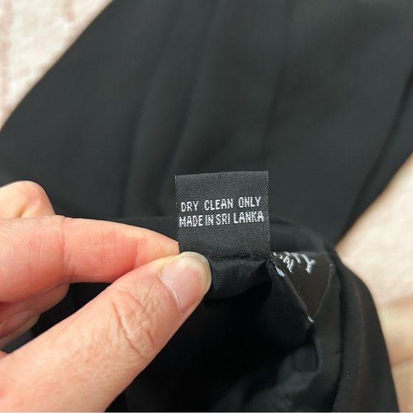 Vintage 90's Laundry By Shelli Segal Black Mini Dress Keyhole Back LBD Size 2 - Picture 4 of 11